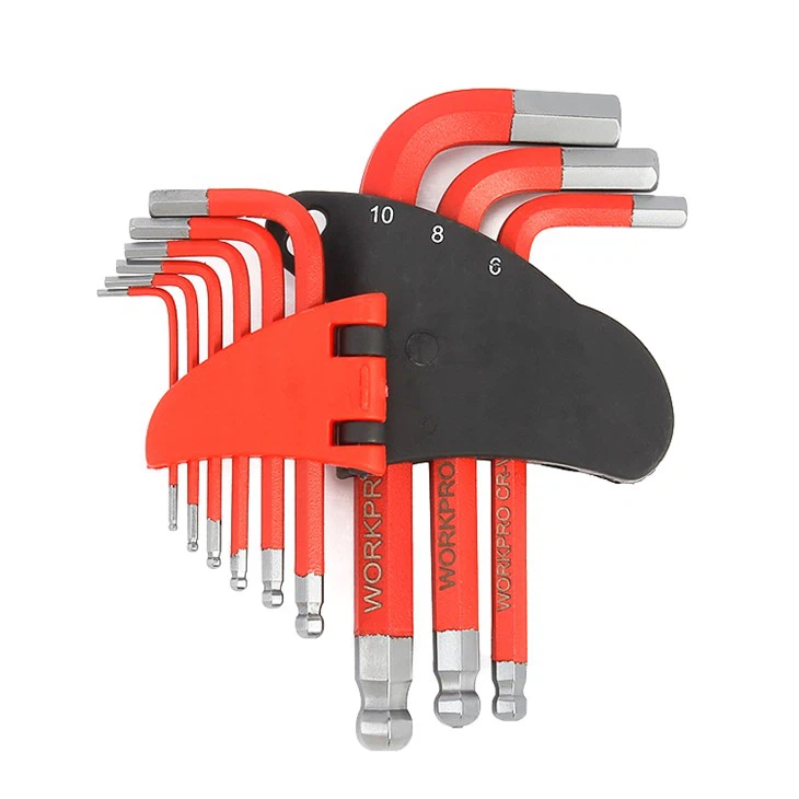WORKPRO 9PC SET ŠESTROGALNIH KLJUČEV S KRATKO ROKO (SAE)