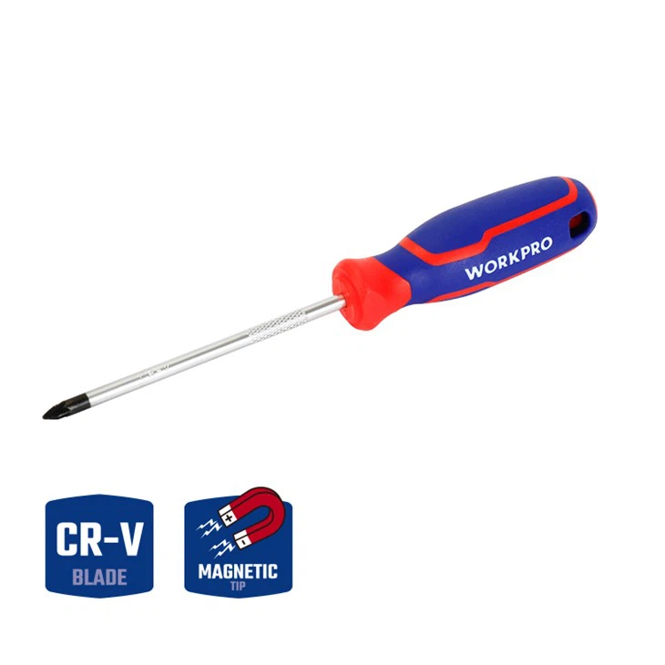 POZI IZVIJAČ WORKPRO CR-V S TR-BARVNIM ROČAJEM, PZ0X75MM